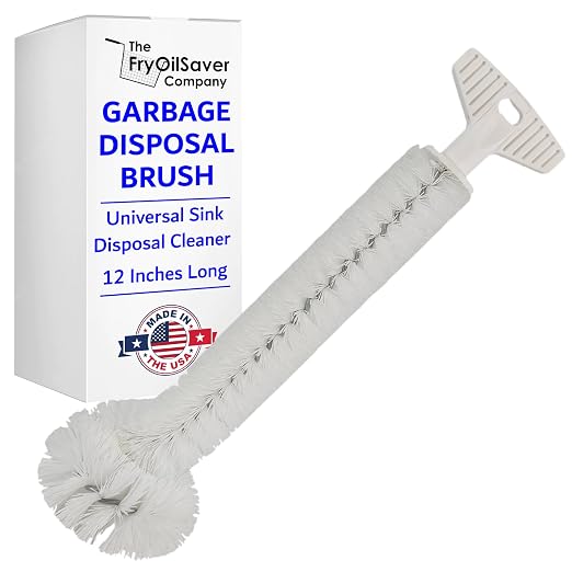 Universal Garbage Disposal Cleaner and Deodorizer, 12" Long Sink & Drain Brush Cleaner for Eliminating Residues &, product