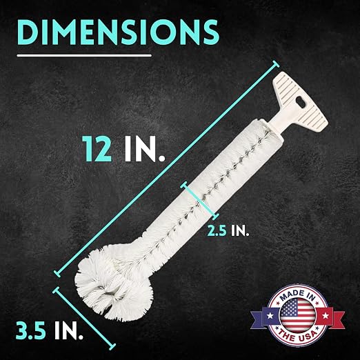 Universal Garbage Disposal Cleaner and Deodorizer, 12" Long Sink & Drain Brush Cleaner for Eliminating Residues &, alternate