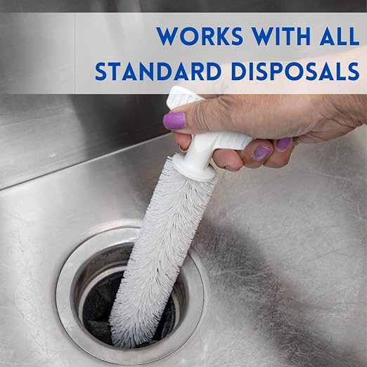 Universal Garbage Disposal Cleaner and Deodorizer, 12" Long Sink & Drain Brush Cleaner for Eliminating Residues &, alternate
