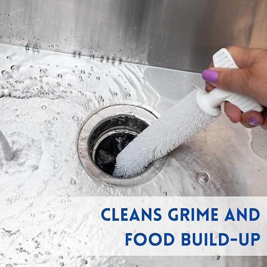 Universal Garbage Disposal Cleaner and Deodorizer, 12" Long Sink & Drain Brush Cleaner for Eliminating Residues &, alternate