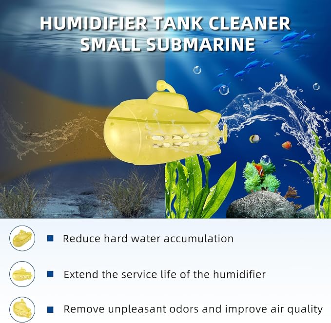 Universal Humidifier Cleaner Fish for All Humidifiers and Fish Tank, Purifie Water, Soften Hard Water, alternate product view