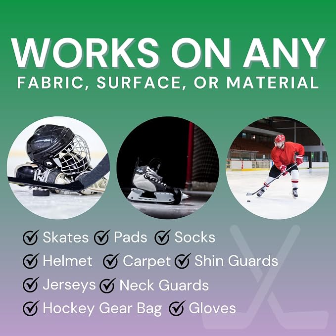 Unscented Hockey Odor Eliminator For Strong Odor: Quickly Banish Sweat & Body Odor From Hockey Gear, alternate product view 2