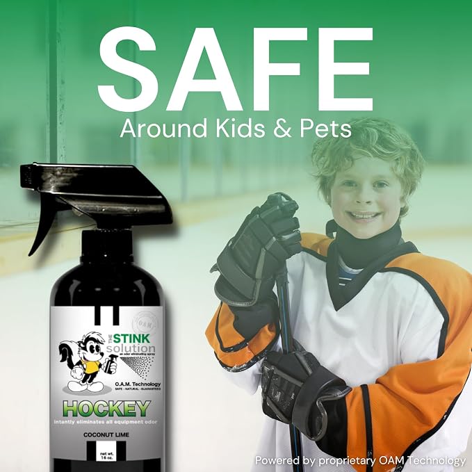 Unscented Hockey Odor Eliminator For Strong Odor: Quickly Banish Sweat & Body Odor From Hockey Gear, alternate product view 6