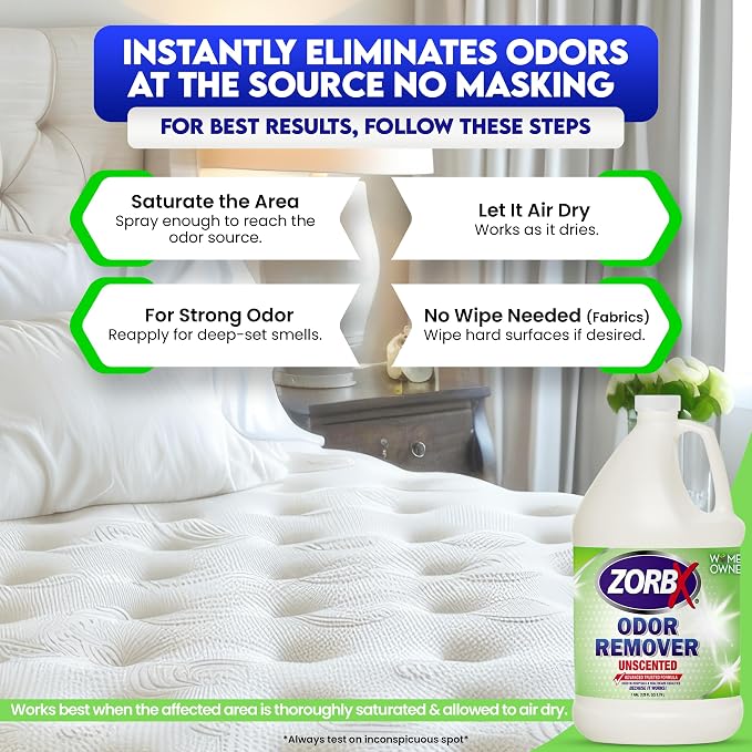 Unscented Odor Eliminator Spray 128 Oz, 1 Gallon - Used in Hospitals & Healthcare Facilities, alternate product view 2