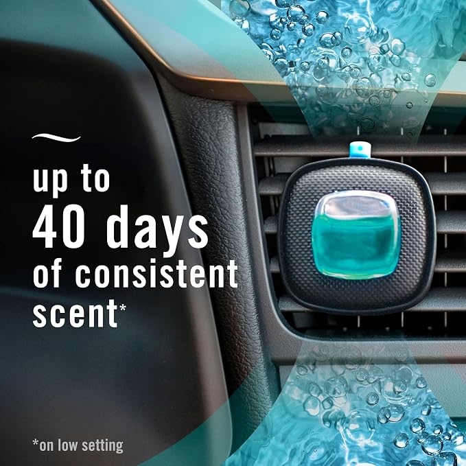 Unstopables Car Odor-Fighting Car Freshener Vent Clip Fresh Scent,.07 oz. Car Vent Clip, Pack of 4, alternate product view 5