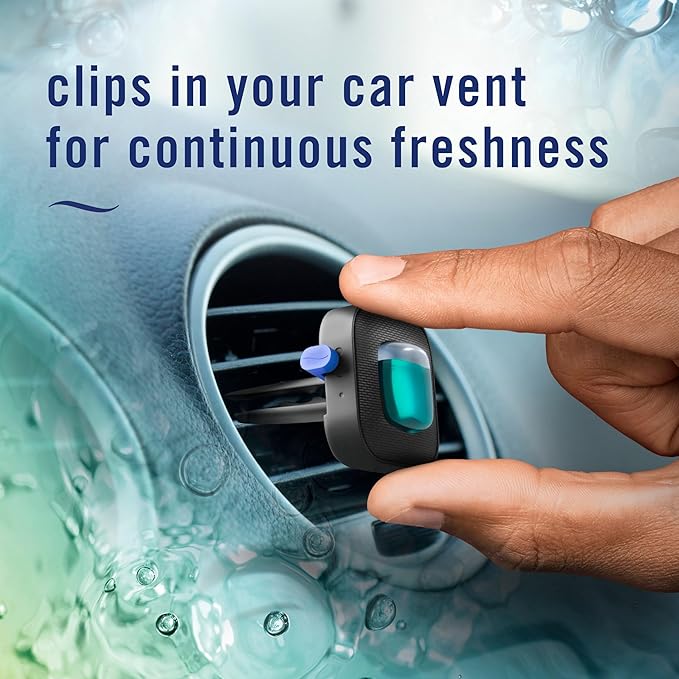 Unstopables Car Odor-Fighting Car Freshener Vent Clip Fresh Scent,.07 oz. Car Vent Clip, Pack of 4, alternate product view 6