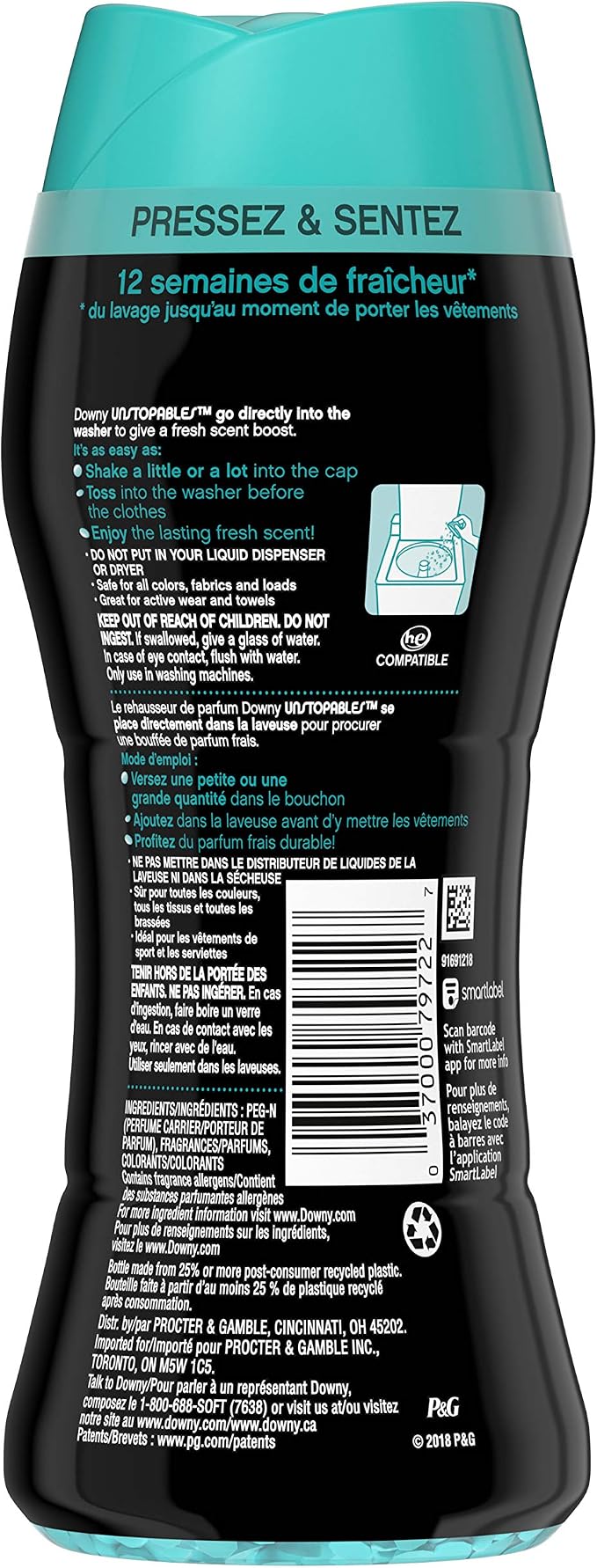 Unstopables In-wash Scent Booster Beads, Fresh, 5.7 oz, alternate view 2