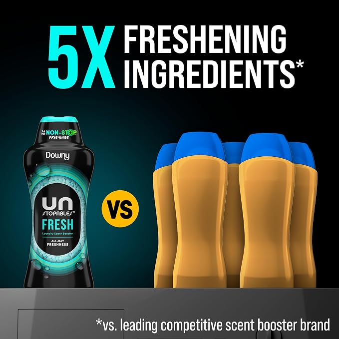 Unstopables In Wash Scent Booster Beads, Fresh Scent, 24 oz, Laundry Beads For Odor Protection, Scent Booster, alternate view