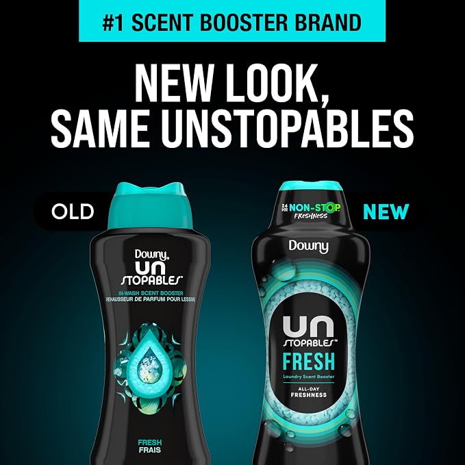 Unstopables In Wash Scent Booster Beads, Fresh Scent, 24 oz, Laundry Beads For Odor Protection, Scent Booster, alternate view