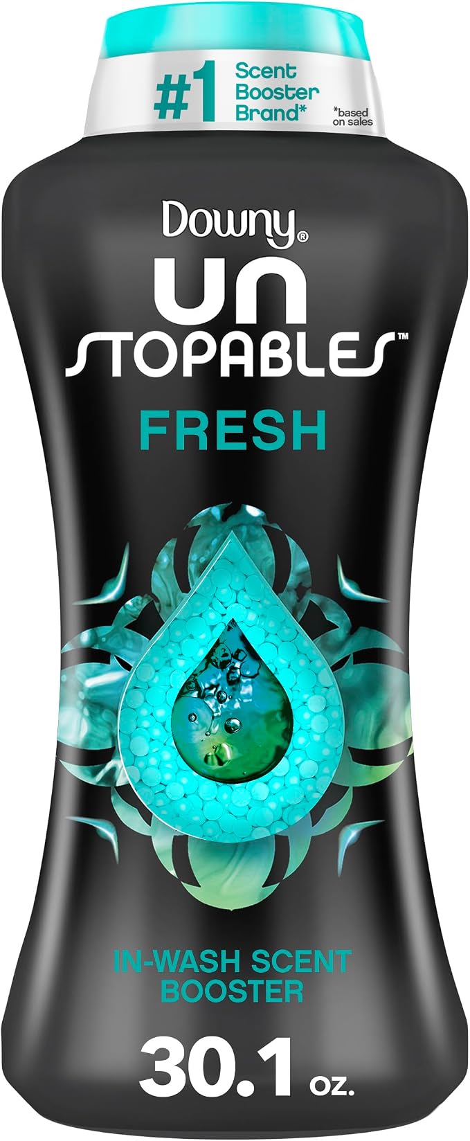 Unstopables In-Wash Scent Booster Beads, Fresh Scent, 30.1 oz, Laundry Beads for Odor Protection, Black, product image