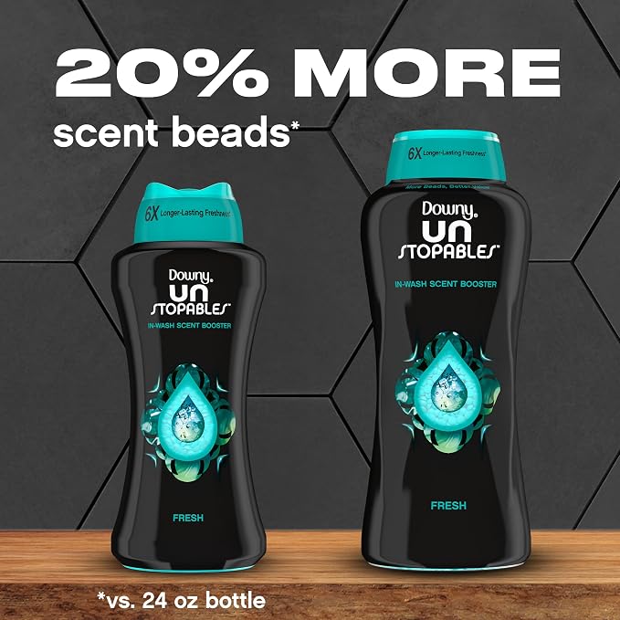 Unstopables In-Wash Scent Booster Beads, Fresh Scent, 30.1 oz, Laundry Beads for Odor Protection, Black, alternate product