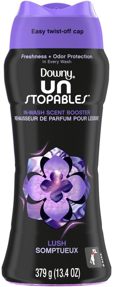 Unstopables In Wash Scent Booster Beads, Lush Scent, 13.4 oz, Laundry Beads for Odor Protection, Scent Booster