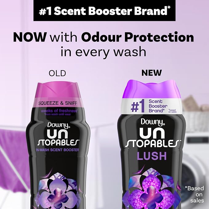 Unstopables In Wash Scent Booster Beads, Lush Scent, 24 oz, Laundry Beads for Odor Protection, Scent Booster, alternate view