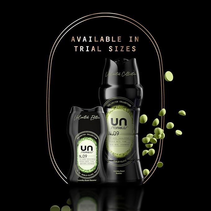 Unstopables Unlimited Collection In-Wash Laundry Scent Booster Beads, No. 09, Fine Fragrance, Long-Lasting Fresh Scent Beads