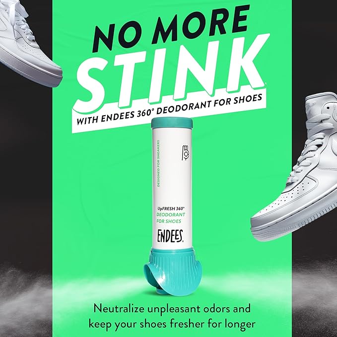 UpFresh 360° Shoe Deodorizer Spray - Foot Odor Eliminator Shoe Spray for Smelly Shoes, Feet, Sneakers, Boots, Athletes Gym