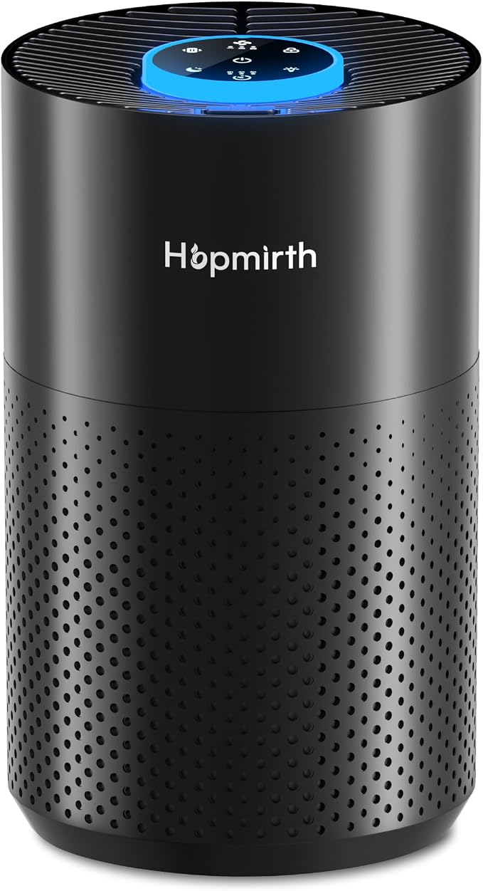 Upgraded Air Purifiers for Bedroom & Home with H14 True HEPA Filter, Covers Up to 1280ft2, 360° Air Intake, Quiet Pet Air