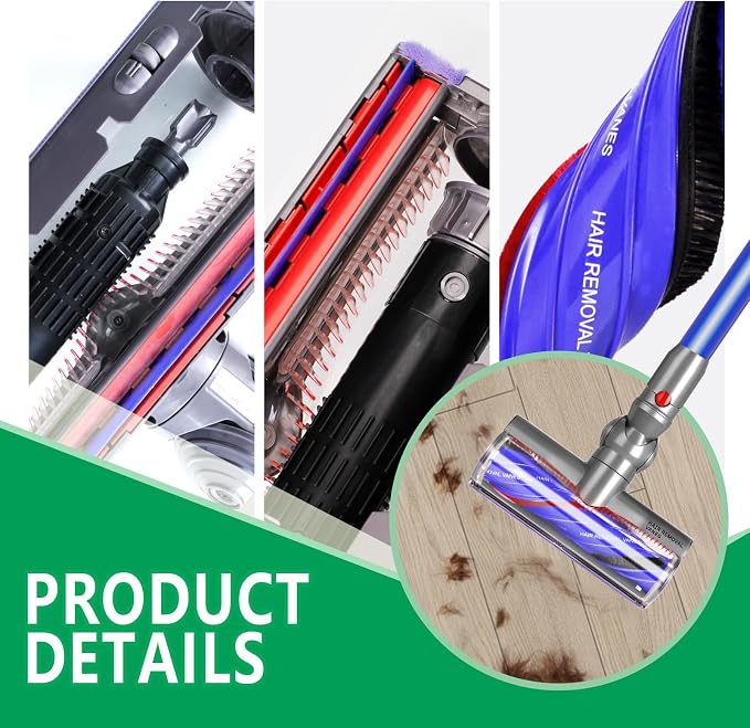 Upgraded Anti-Tangle Replacement Motorized Head Compatible with V9 / Digital / V12 | Direct-Drive Cordless, alternate