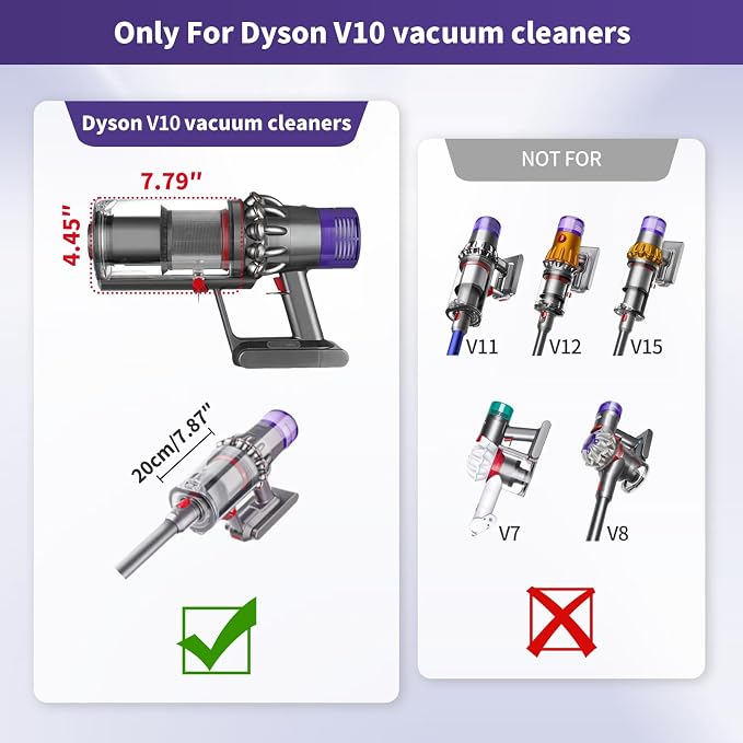 Upgraded Dust Bin Replacement Compatible With V10 SV12 Animal and Absolute Models Only,NOT For V7 V8 V11 V12 V15