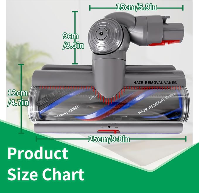 Upgraded High Torque Cleaner Head Replacement for V11 V15 V10 Cordless Vacuum Cleaner,Vacumm Head with Anti-Tangle and