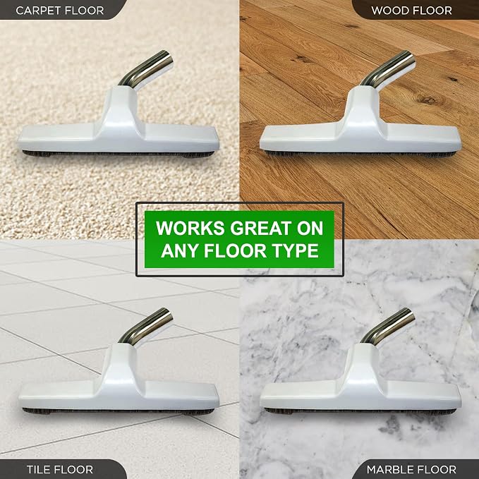 Upgraded Vacuum Floor Brush for Eureka & Universal Vacuum Cleaners with 1 1⁄4 inch (1.25'') (32mm) Inner Diameter with Horse