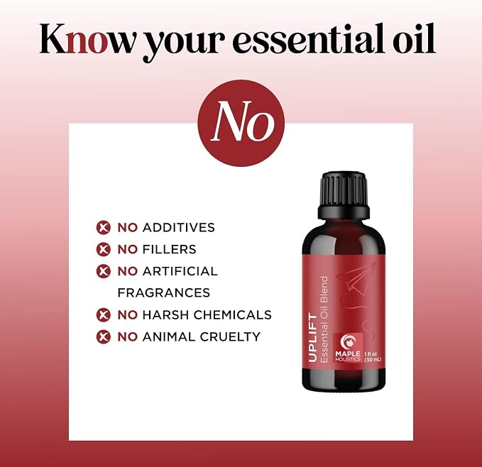 Uplift Aromatherapy Essential Oil Blend - Happy Essential Oil Blend with Calming Essential Oils for Diffusers for Home and