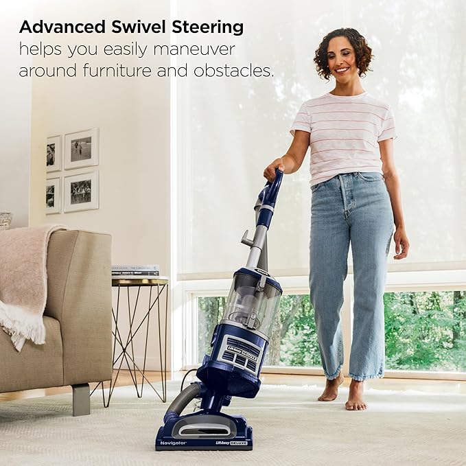 Upright Vacuum, Navigator Lift-Away Deluxe with Large Dust Cup Capacity, HEPA Filter, Swivel Steering, Upholstery Tool &