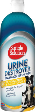 Urine Destroyer Enzymatic Cleaner | Pet Stain and Odor Remover with 2X Pro-bacteria Cleaning Power | 32 Ounces, product image