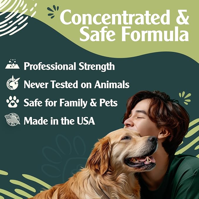 Urine Destroyer Enzyme Cleaner Spray | Cat & Dog Urine Stain and Odor Eliminator | Enzymatic Carpet Cleaner for Pets | Cat