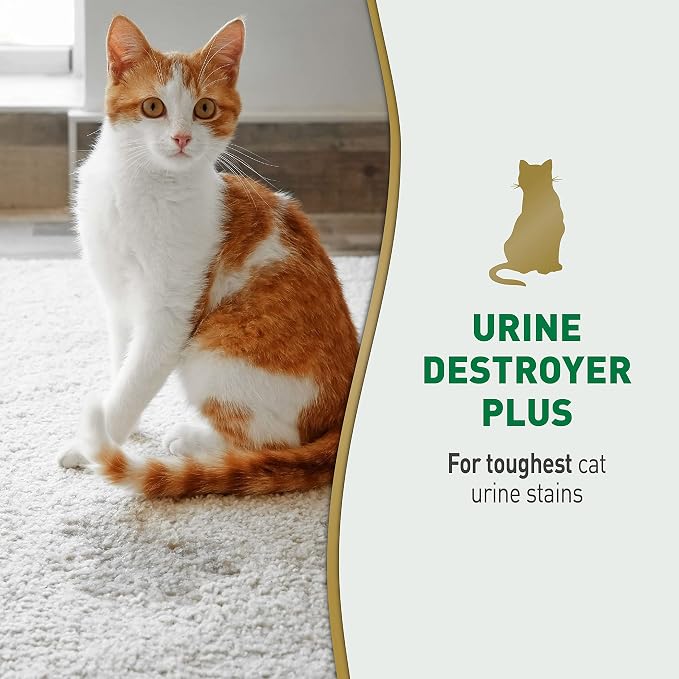 Urine Destroyer Plus Cat,32 Ounces,Unscented,Enzymatic Formula,Ready-to-Use,(Pack of 12), alternate product view 4