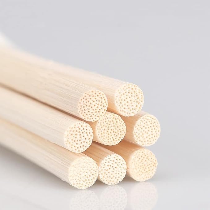 US 120 PCS Reed Diffuser Sticks,10 Inch Natural Rattan Wood Sticks,Essential Oil Aroma Diffuser Replacements Sticks for own