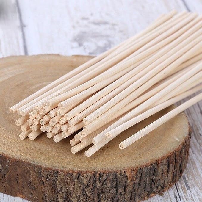 US 120 PCS Reed Diffuser Sticks,10 Inch Natural Rattan Wood Sticks,Essential Oil Aroma Diffuser Replacements Sticks for own