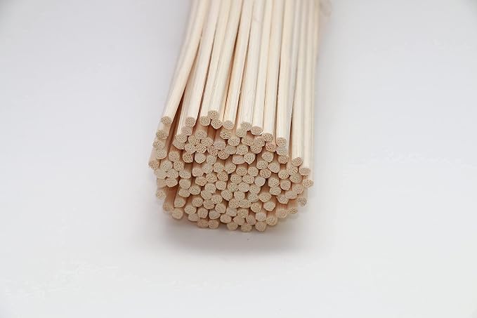 US 120 PCS Reed Diffuser Sticks,10 Inch Natural Rattan Wood Sticks,Essential Oil Aroma Diffuser Replacements Sticks for own