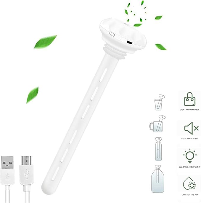 USB Cool Mist Humidifier-Portable Mini Air Humidifier for Bedroom Desk Car Travel Office Baby With Adjustable Length, product