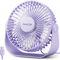 USB Desk Fan, 3 Speeds Strong Airflow, 5.5 Inch Portable 90° Rotate Quiet Cooling, Small Personal Table Fans for Bedroom Home