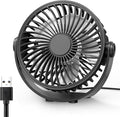 USB Desk Fan, 5 Inch Mini Portable, 3 Speeds Strong Airflow Personal Desktop, Detachable Cooling Fan 360° Rotation Quiet