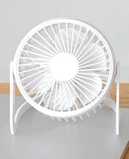 USB Desk Fan – 6-Inch Personal Mini Portable Desktop Fan, Quiet Motor, Adjustable Angle, USB-Powered for Home, Office, and