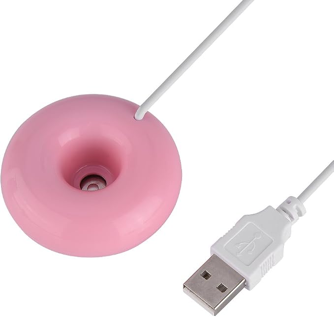 USB Donuts Humidifier Mini Cute Mist Humidifier Floating Water Air Fresher Diffuser for Home SPA Car Travel Use, product
