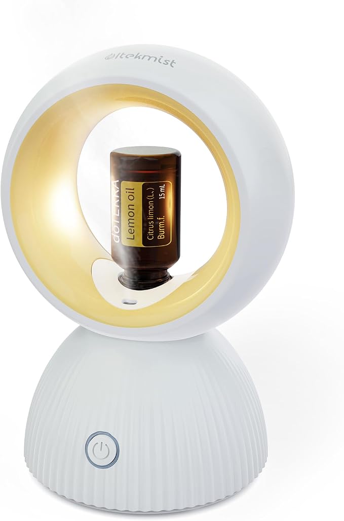 USB Essential Oil Diffuser – Waterless Aromatherapy Diffuser for Home, Office, Car & Travel, Compact & Portable, Variable