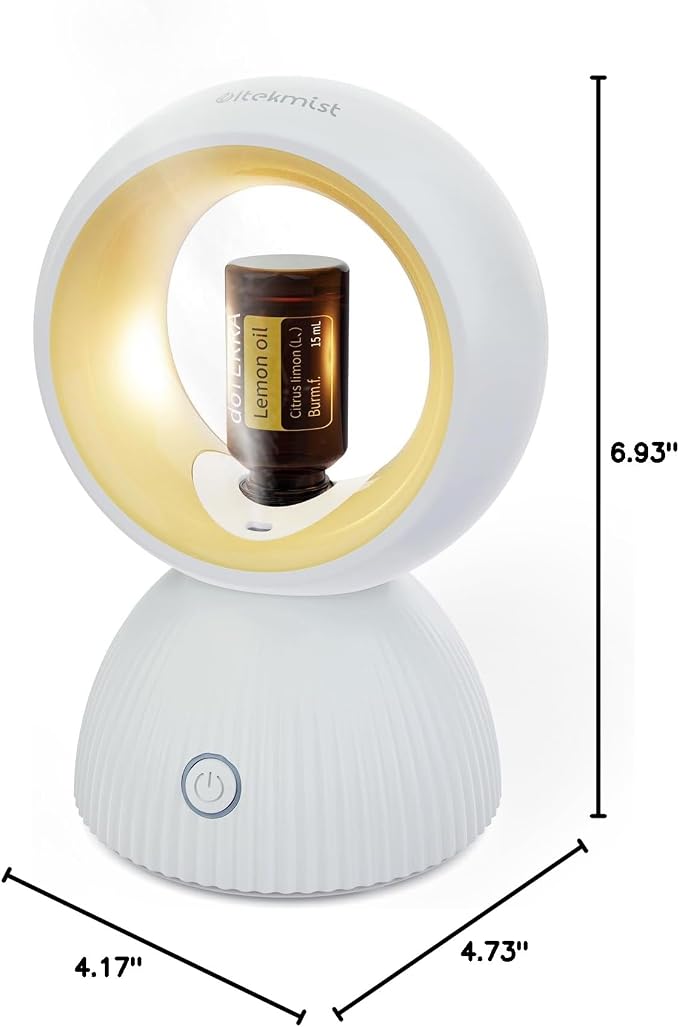 USB Essential Oil Diffuser – Waterless Aromatherapy Diffuser for Home, Office, Car & Travel, Compact & Portable, Variable