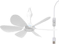 USB Mini Small Ceiling Fan Battery operated, Power Bank powered quiet Camping Optional Emergency Portable