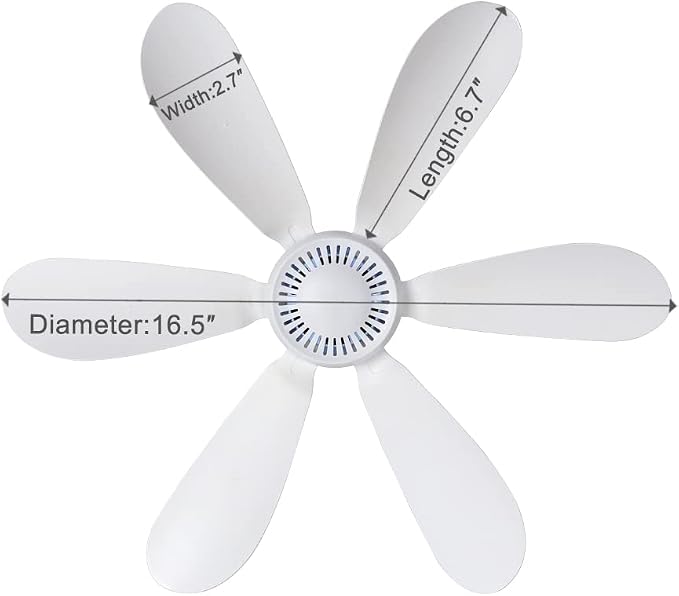 USB Mini Small Ceiling Fan quiet Camping Optional Emergency Portable Outdoor Hanging Gazebo Canopy Dorm Fans, alternate view