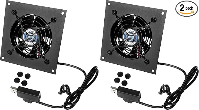 USB Powered Cooling Fan Kits (Single 80mm) (Pack of 2), product image