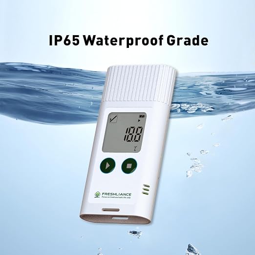 USB Temperature Humidity Data Logger, Reuseable Temperature Humidity Recorder with PDF or CSV Report, Digital, alternate view