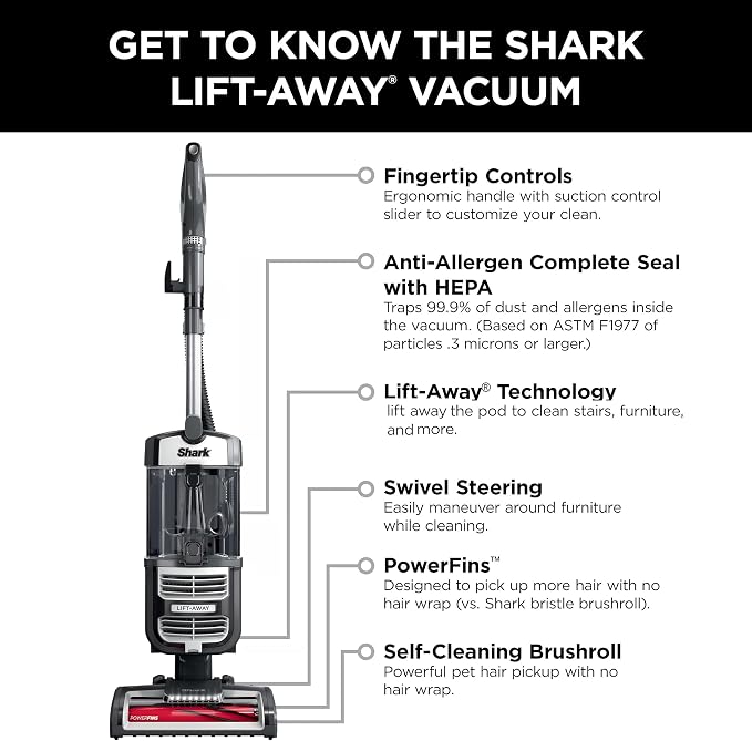 UV730 Navigator Lift-Away Upright Vacuum, PowerFins HairPro Self-Cleaning Brushroll, HEPA Filter with, alternate view 8