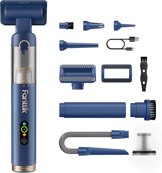® V10 APEX Cordless Car Vacuum, 4-in-1 Portable Mini Handheld Vac, 19kPa Suction Power, product image