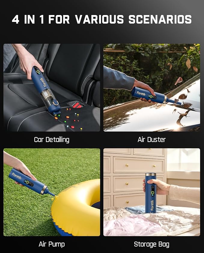 ® V10 APEX Cordless Car Vacuum, 4-in-1 Portable Mini Handheld Vac, 19kPa Suction Power, alternate product view 3