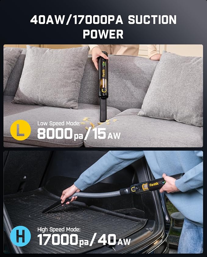 ® V10 Mate Cordless Car Vacuum, 4-in-1 Portable Mini Handheld Vacuum, 17000pa Suction Power, alternate product view 4