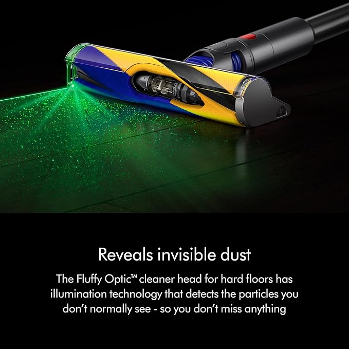 V15 Detect Plus Cordless Vacuum, Illumination Reveals dust, 240AW, 3 Power Modes, Up to 60 Minutes,2 Deep Cleans Hard Floors