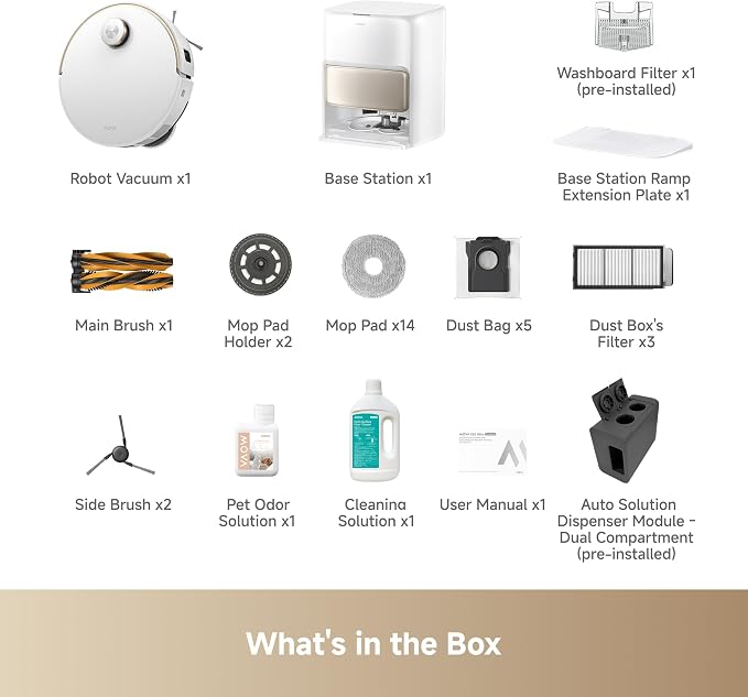 V50 Ultra Complete Robot Vacuum and Mop Self-Cleaning, 24,000 Pa Suction, Liftable Navigation with Obstacle Overcoming and