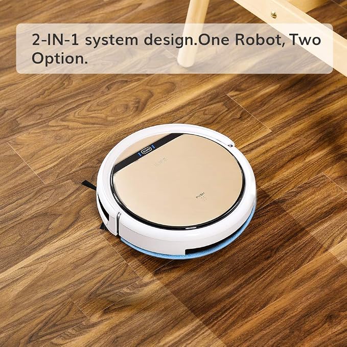 V5s Pro Robot Vacuum and Mop Combo,, Automatic Self-Charging Robot Vacuum Cleaner, Daily Schedule, Ideal for Pet Hair
